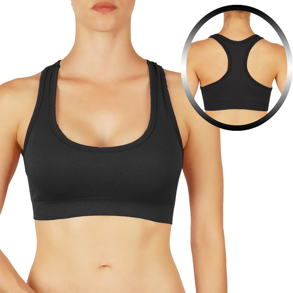 Super soft sports bra with racerback (AT1907)